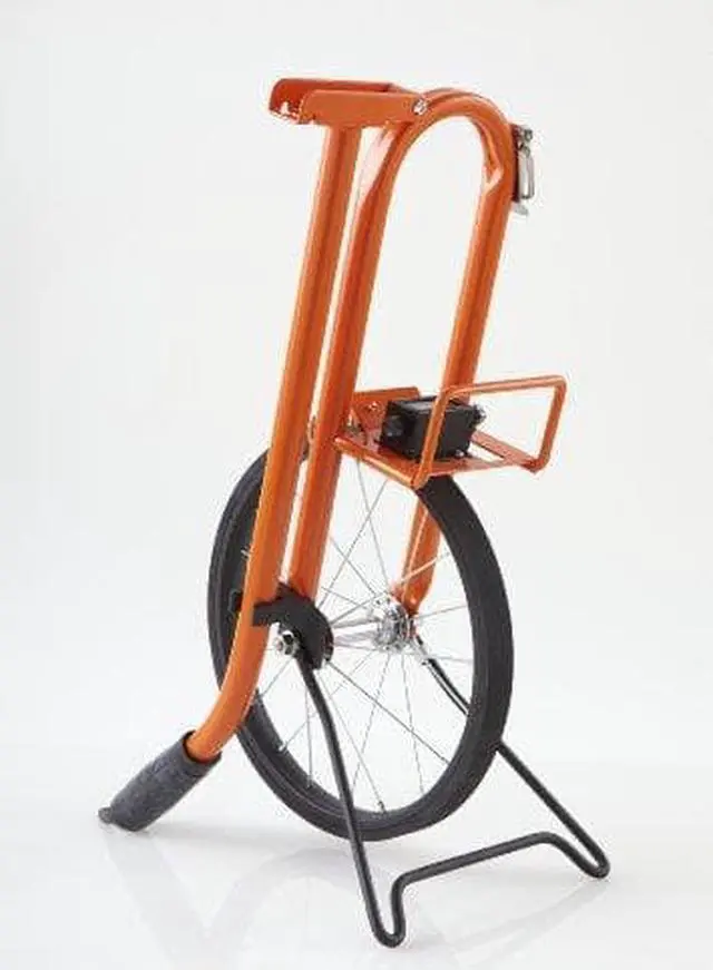 Alt view image 5 of 8 - Keson Measuring Wheel Orange  Tubular Steel Frame/Metal Spoked Wheel  MP301