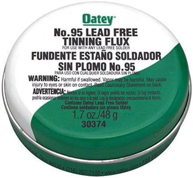 Alt view image 4 of 9 - OATEY 30374 Lead Free Flux,Paste,Lead Free,1.7 oz.