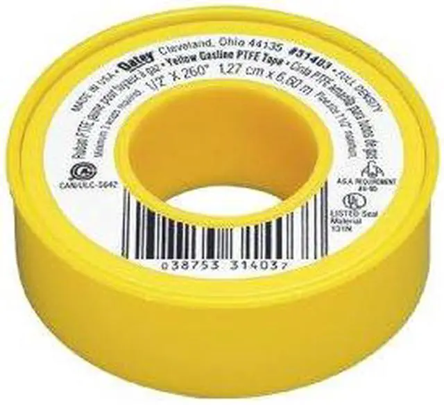 Alt view image 3 of 6 - OATEY 31403 Pipe Thread Sealant Tape,1/2in W,260in L