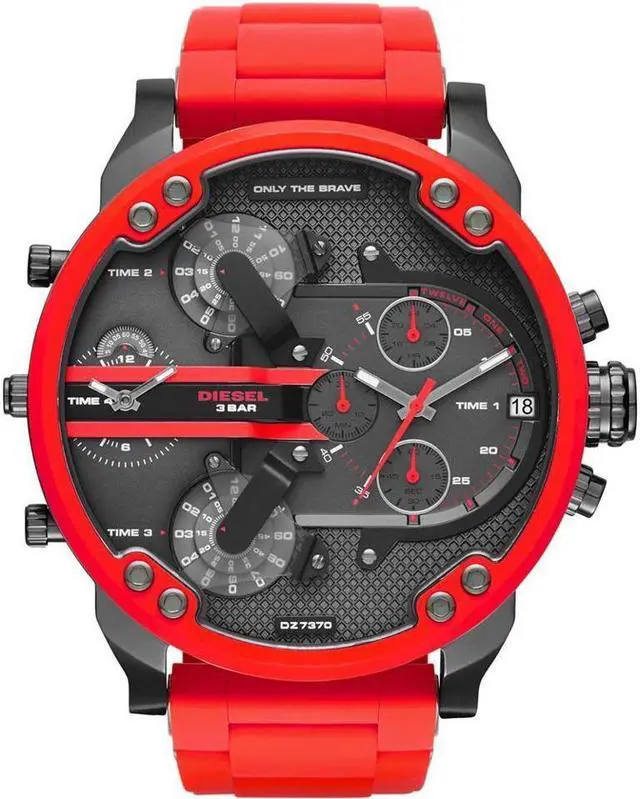 Main image of Men's Diesel Mr. Daddy 2.0 DZ7370 Watch - Red