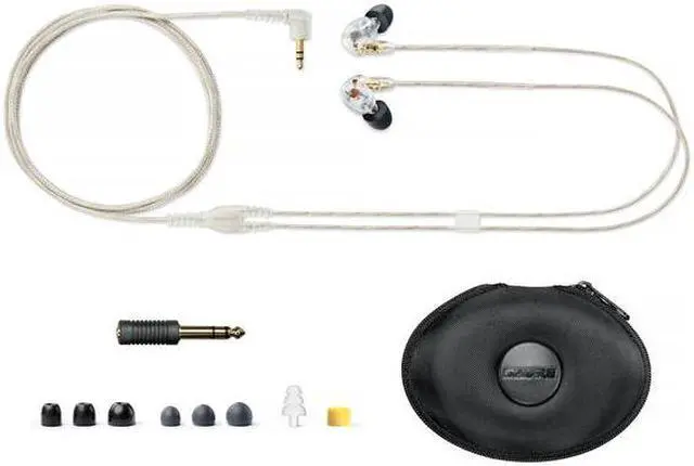 Alt view image 7 of 20 - Shure SE425 Pro In-Ear Sound Isolating Dual Driver Earphones - Clear