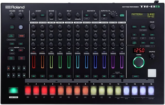 Alt view image 8 of 20 - Roland Performance TR-8S Drum Machine Electronic Sequencer Rhythm Performer Kit
