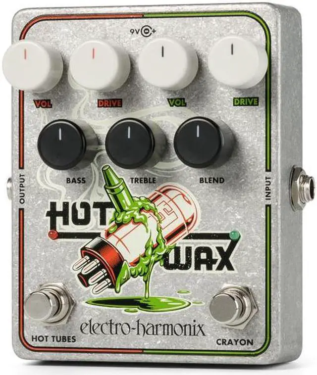 Alt view image 2 of 8 - Electro-Harmonix Hot Wax Dual Overdrive Guitar Effects Pedal