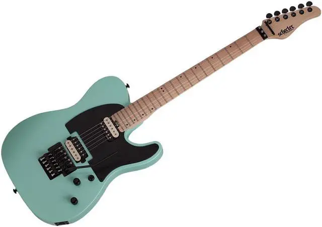 Alt view image 5 of 11 - Schecter Guitar Research SVSS PT-FR Maple Fingerboard Electric Guitar Sea Foam Green