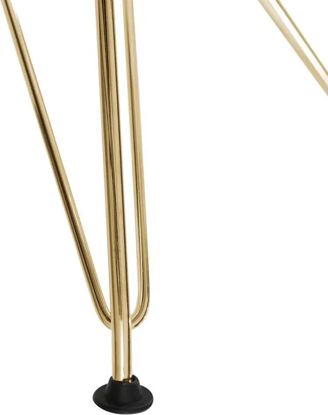 Alt view image 6 of 20 - LeisureMod Cresco Modern Eiffel Base Molded Dining Chair with Gold Base Clear