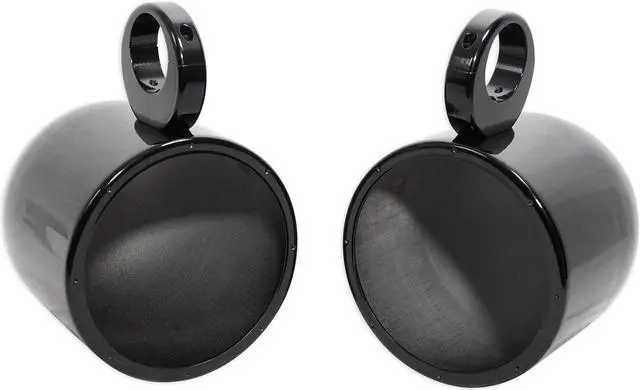 Main image of Pair Rockville MAC80B 7.7” Black Aluminum Wakeboard Tower Speaker Pod Enclosures
