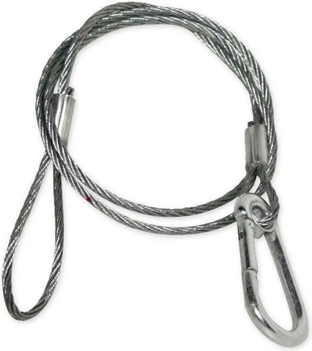 Alt view image 5 of 15 - Steel Light Fixture Safety Cable With Latch 30 In