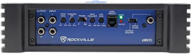 Alt view image 4 of 10 - Rockville dB15 6000 Watt/3000w RMS Mono Class D 2 Ohm Amplifier Car Audio Amp