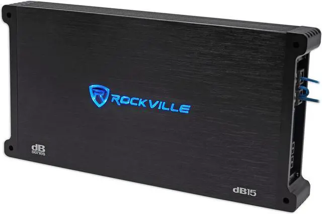 Alt view image 2 of 10 - Rockville dB15 6000 Watt/3000w RMS Mono Class D 2 Ohm Amplifier Car Audio Amp
