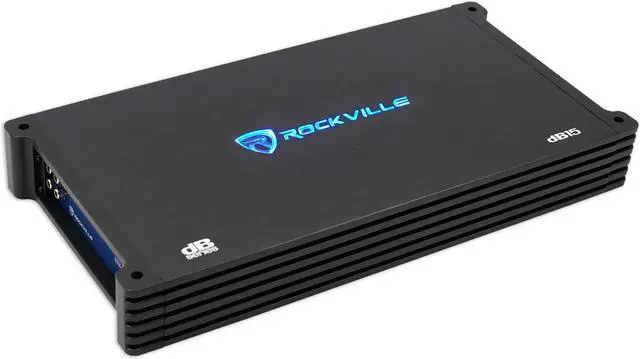 Alt view image 3 of 10 - Rockville dB15 6000 Watt/3000w RMS Mono Class D 2 Ohm Amplifier Car Audio Amp
