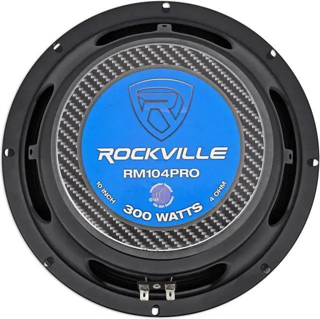 Alt view image 4 of 8 - Rockville RM104PRO 10" 600 Watt 4 Ohm SPL Car Midrange Mid-Bass Pro Speaker