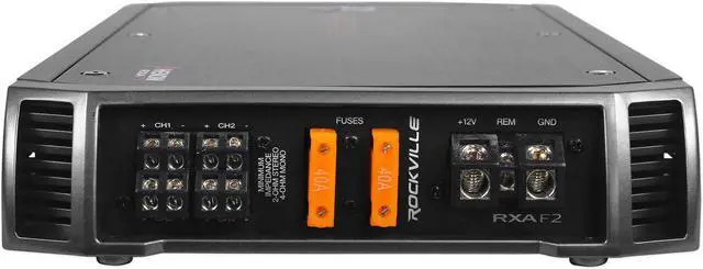 Alt view image 3 of 5 - Rockville RXA-F2 2400 Watt Peak / 1200w RMS 4 Channel Amplifier Car Stereo Amp