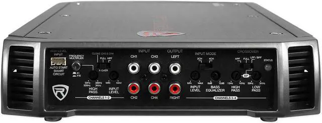 Alt view image 2 of 5 - Rockville RXA-F2 2400 Watt Peak / 1200w RMS 4 Channel Amplifier Car Stereo Amp