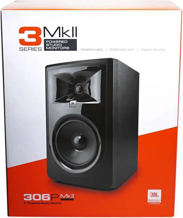 Alt view image 14 of 20 - JBL 306P MKII Powered Studio Monitor (Single)