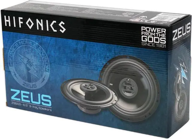 Alt view image 8 of 20 - Hifonics ZS653 Zeus 6.5" 3-Way