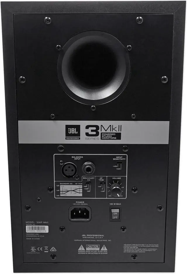Alt view image 11 of 20 - JBL 306P MKII Powered Studio Monitor (Single)