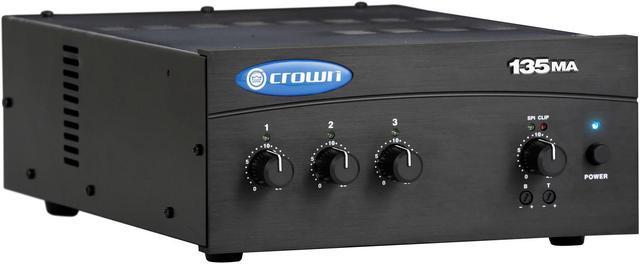 Alt view image 2 of 18 - CROWN 135MA 35WATT 3INPUT 80HM 70/100V AMP