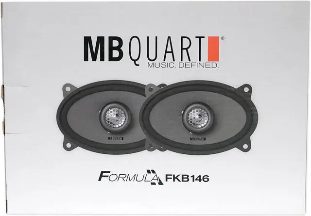 Alt view image 9 of 12 - MB Quart Formula 4 x 6 inch 2-way coaxial car speakers