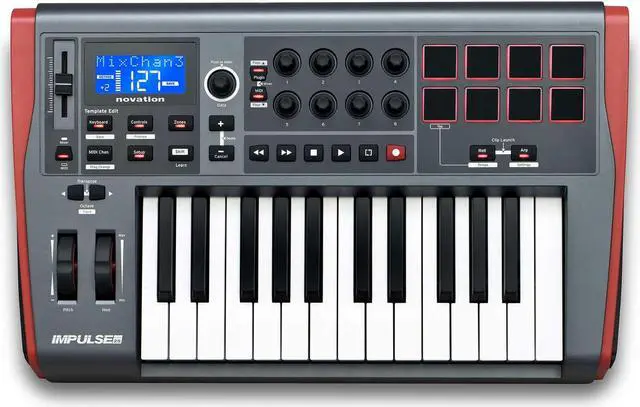 Alt view image 8 of 20 - Novation Impulse 25 USB/MIDI 25-Key Keyboard Controller