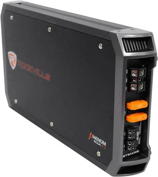Alt view image 3 of 7 - New Rockville RXA-T2 2400 Watt Peak/1250w RMS 2 Channel Amplifier Car Stereo Amp