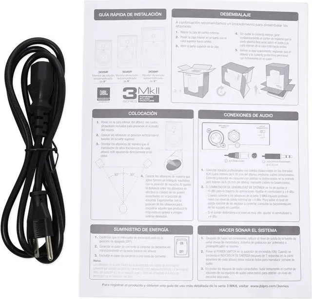 Alt view image 13 of 20 - JBL 306P MKII Powered Studio Monitor (Single)