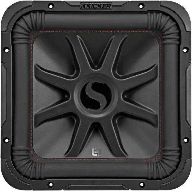 Alt view image 6 of 20 - Kicker L7R 12 Inch 1200W Max Power 4 Ohm DVC Square Car Audio Subwoofer, Black