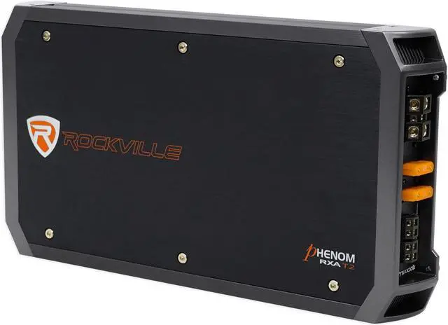 Alt view image 2 of 7 - New Rockville RXA-T2 2400 Watt Peak/1250w RMS 2 Channel Amplifier Car Stereo Amp