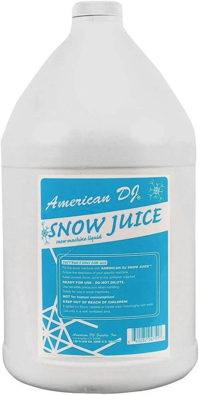 Alt view image 6 of 15 - NEW! AMERICAN DJ SNOW GAL Snow Fluid Juice One Gallon for VF Snow Flurry Machine