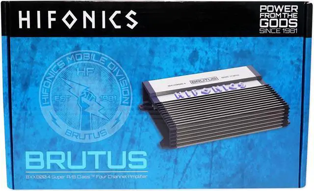 Alt view image 9 of 20 - Hifonics BXX800.4 Brutus 800W 4-Channel Car Audio Amplifer