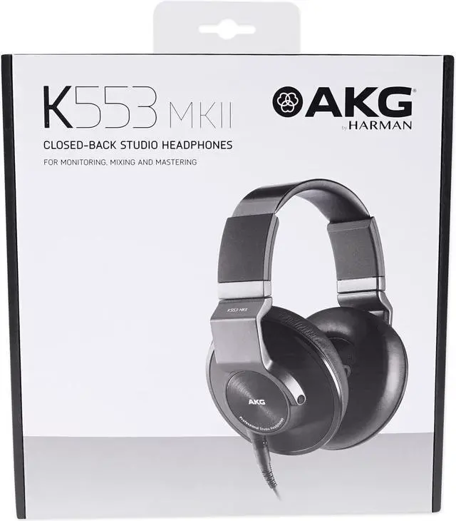 Alt view image 8 of 19 - AKG K553 MKII Closed Back Studio Headphones Black