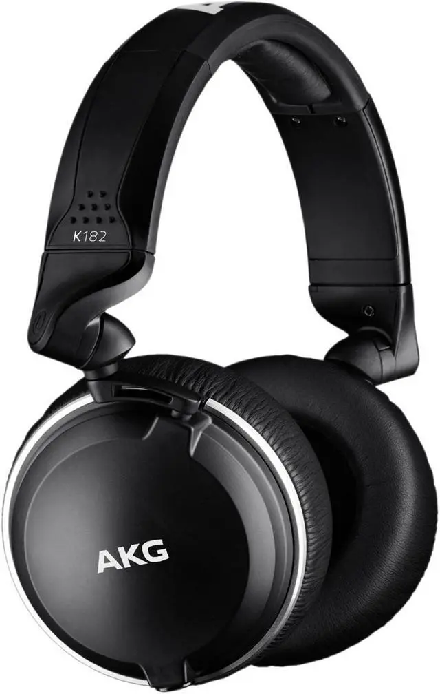 Main image of AKG K182 Professional Closed-Back Recording Studio Monitor Headphones/Swivel