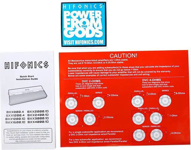 Alt view image 8 of 20 - Hifonics BXX800.4 Brutus 800W 4-Channel Car Audio Amplifer