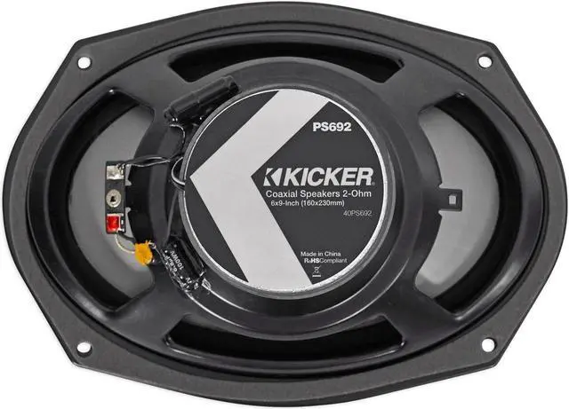 Alt view image 13 of 20 - Kicker 40PS692 6" x 9" 2-way Marine Speakers