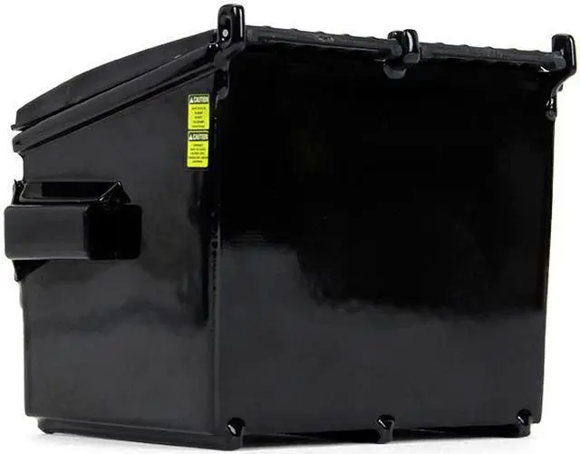 Alt view image 3 of 7 - Refuse Trash Bin Black 1/34 Diecast Model by First Gear