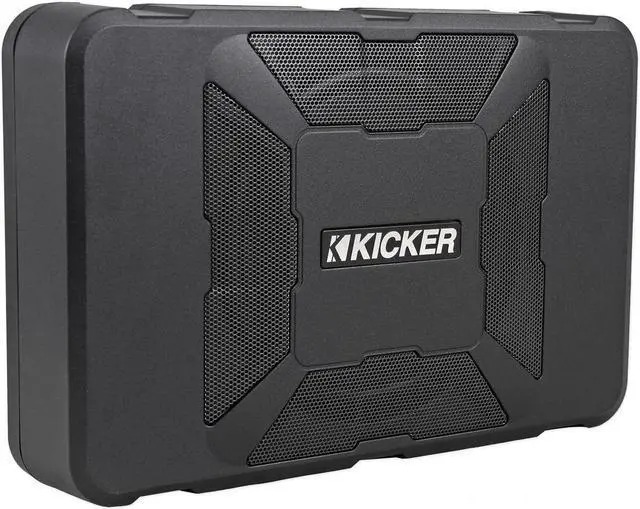 Alt view image 6 of 20 - KICKER 11HS8 8" 150W Hideaway Car Audio Powered Subwoofer Sub Enclosure HS8