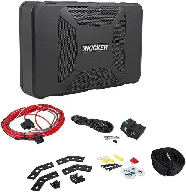 Alt view image 5 of 20 - KICKER 11HS8 8" 150W Hideaway Car Audio Powered Subwoofer Sub Enclosure HS8