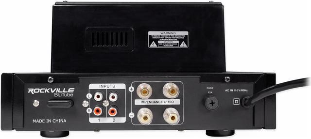 Alt view image 5 of 12 - Rockville BluTube 70w Tube Amplifier/Home Theater Stereo Receiver w/ Bluetooth