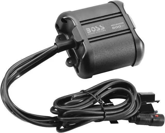 Alt view image 5 of 9 - Boss Audio 2.0 Speaker System Boss Audio MC600B Chrome 800 watt Motorcycle/ATV Sound System with Bluetooth Audio Streaming, One Pair of 3 Inch Weather Proof Speakers, Aux Input and Multi-function