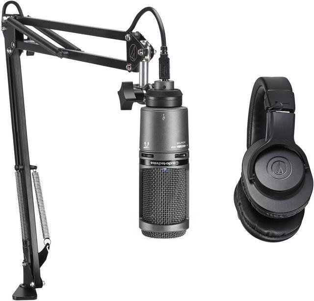 Audio-Technica AT2020 Cardioid Condenser Microphone Bundle with