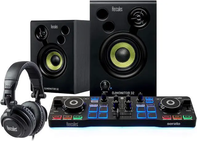 Alt view image 3 of 20 - Hercules DJ Starterkit w/ Starlight DJ Monitor 32 HDP DJ M40.1 & Serato DJ Intro