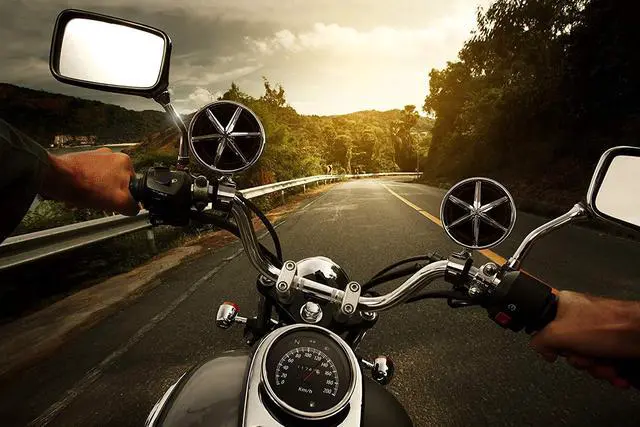 Alt view image 4 of 9 - Boss Audio 2.0 Speaker System Boss Audio MC600B Chrome 800 watt Motorcycle/ATV Sound System with Bluetooth Audio Streaming, One Pair of 3 Inch Weather Proof Speakers, Aux Input and Multi-function