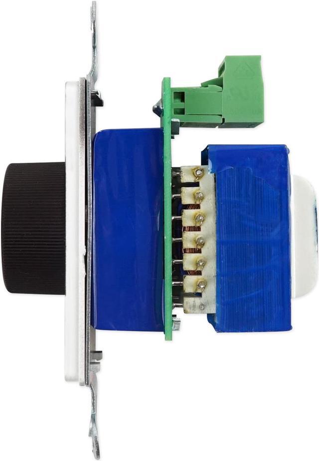 Alt view image 5 of 7 - Rockville VOL70100 100 Watt 70v Black Wall Volume Control Zone Controller Box