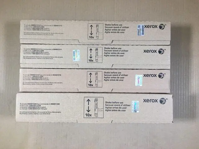 Alt view image 2 of 6 - OEM Xerox Metered CMYK 7525 7545 7830 7855i 7970 006R01509 006R01510 006R01511 006R01512
