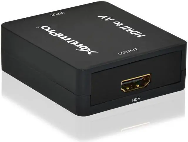 Alt view image 5 of 7 - XtremPro HDMI to AV Converter, HDMI to RCA, 3RCA 1080p AV CVBS Composite Video Audio Converter Adapter Supt PAL, NTSC, USB Charge Cable for HD Camara, PC, Laptop, HD DVD, Projector etc - Black (61085)