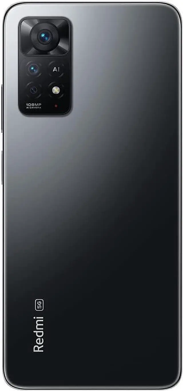 Alt view image 3 of 7 - Xiaomi Redmi Note 11 Pro 5G, 6.67" FHD+ AMOLED DotDisplay, 128GB + 8GB RAM, 108MP Camera, Factory Unlocked GSM Smartphone, International Version - Graphite Gray