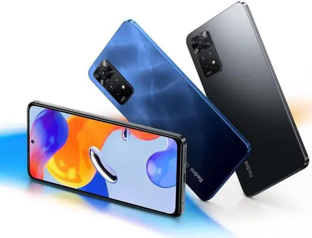 Alt view image 4 of 7 - Xiaomi Redmi Note 11 Pro 5G, 6.67" FHD+ AMOLED DotDisplay, 128GB + 8GB RAM, 108MP Camera, Factory Unlocked GSM Smartphone, International Version - Graphite Gray