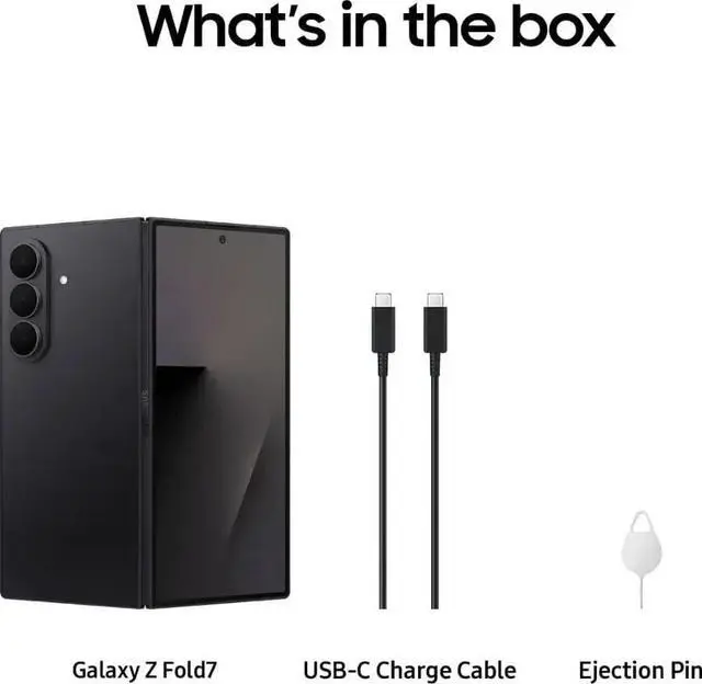 Alt view image 5 of 5 - Samsung Galaxy Z Fold7 SM-F966B/DS, 512GB JetBlack, International Version, Foldable Display, Dual SIM, High Storage Capacity