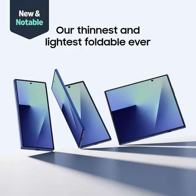 Alt view image 6 of 6 - Samsung Galaxy Z Fold7 SM-F966B/DS, 512GB JetBlack, International Version, Foldable Display, Dual SIM, High Storage Capacity Blue Shadow