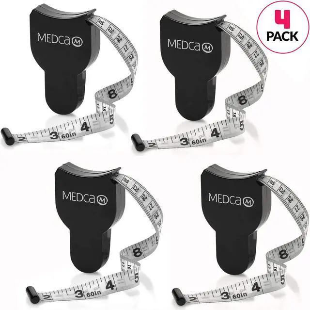Main image of Body Tape Measure - (4 Pack) Measuring Tape for Body and Body Fat Measuring Device Fitness & Weight Monitors, (Inches & cm) Retractable Tapes Measure Ruler for Accurate Body Fat Calculator