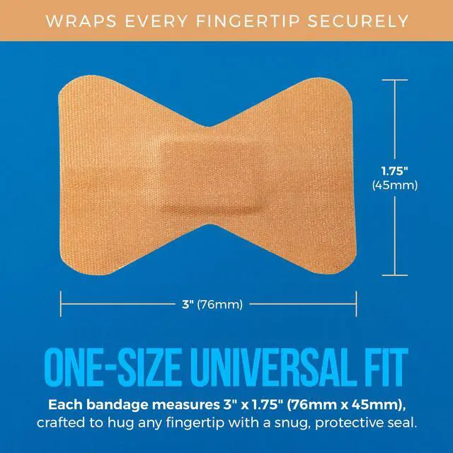 Alt view image 4 of 7 - Flexible Fabric Finger Bandages - 100 Count Box of Flex Fabric Adhesive Bandages Cuts, Scrapes, Care and to Protect Wounds